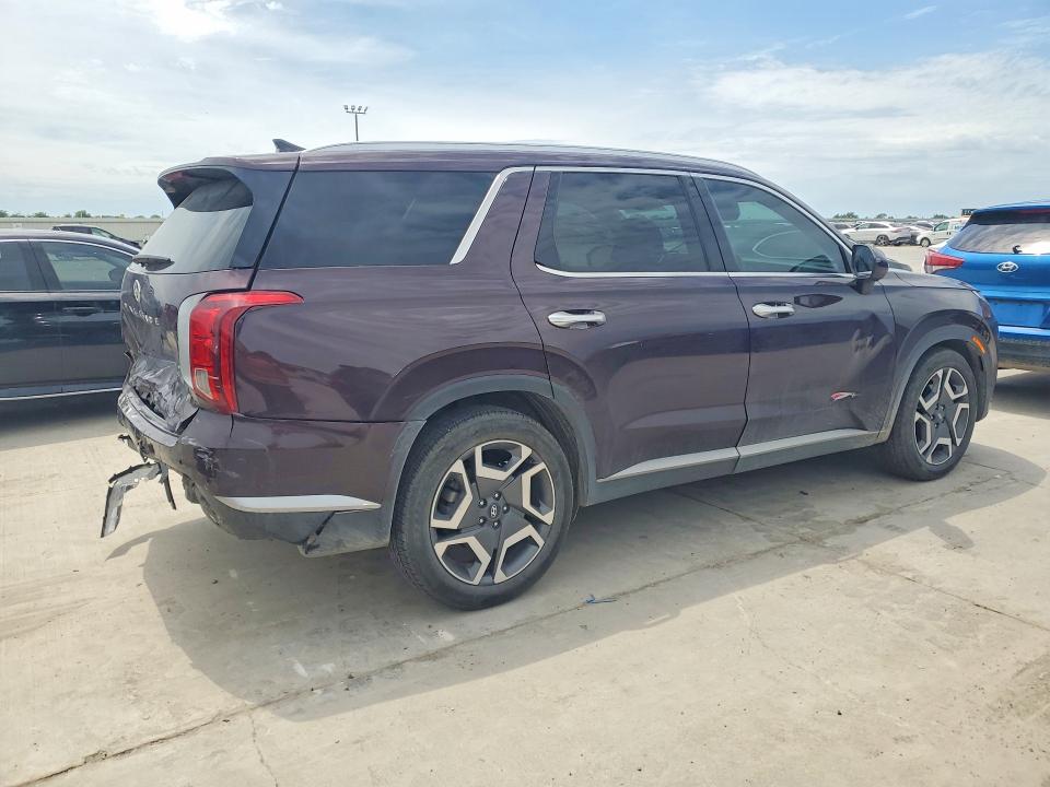 2024 Hyundai VIN KM8R44GE7RU729456 COPART salvage auction — REAR END, TX - SALVAGE VEHICLE TITLE, sold $5,900 on 2026-07-30 (photo 3)