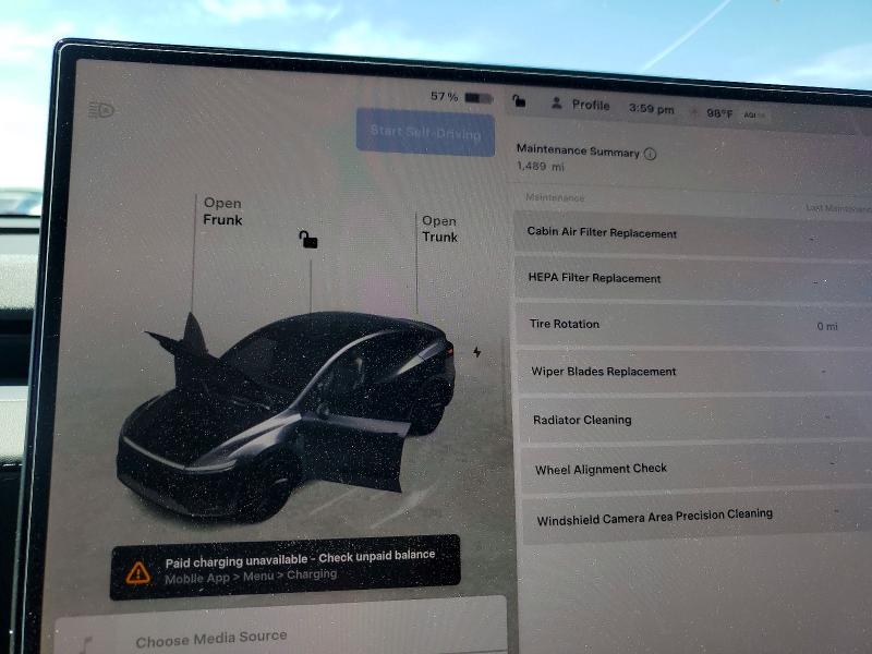 2026 Tesla VIN 7SAYGDED0TA681168 COPART salvage auction — HAIL, Tx - Certificate Of Title, sold $27,500 on 2026-07-30 (photo 9)