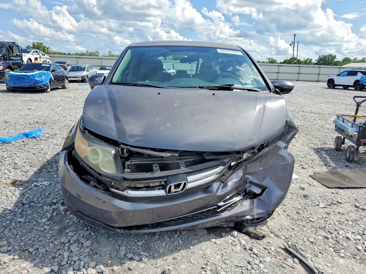 2015 Honda Odyssey VIN 5FNRL5H49FB049906 COPART salvage auction — Front End, AL - CERT OF TITLE-SALVAGE TITLE, sold $750 on 2026-06-25 (photo 5)