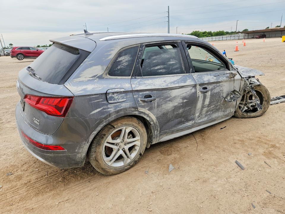 2018 Audi Q5 VIN WA1ANAFY0J2095846 COPART salvage auction — FRONT END, Tx - Salvage Vehicle Title, sold $2,500 on 2026-07-29 (photo 3)