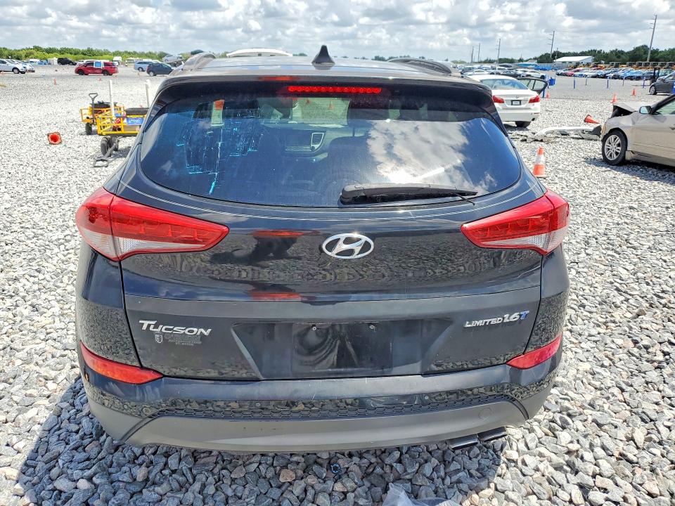 2016 Hyundai Tucson VIN KM8J33A22GU085600 COPART salvage auction — HAIL, FL - CERT OF TITLE SLVG REBUILDABLE, sold $2,700 on 2026-07-24 (photo 6)