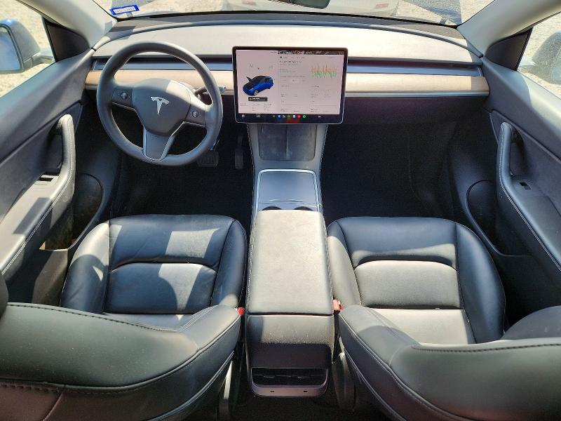 2021 Tesla Model y VIN 5YJYGDEE4MF122152 COPART salvage auction — REAR END, Tx - Salvage Vehicle Title, sold $7,700 on 2026-07-16 (photo 8)