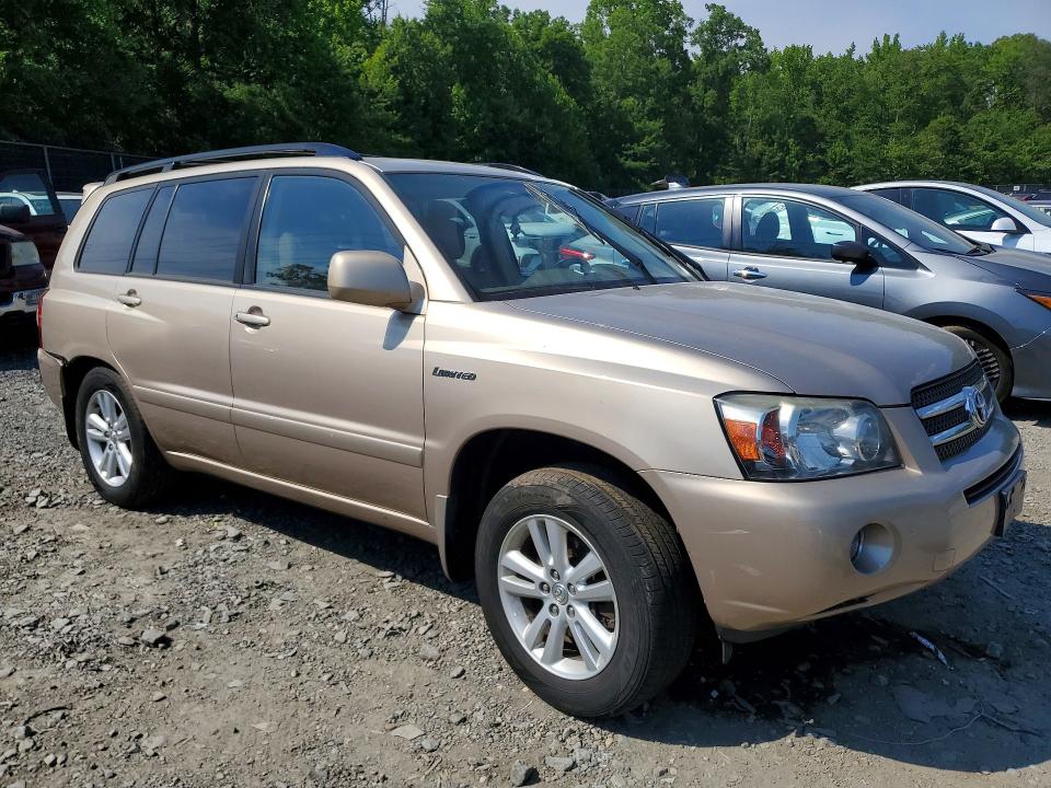 2006 Toyota Highlander hybrid VIN JTEEW21AX60010417 COPART salvage auction — SIDE, Va - Cert Of Title - Salvage, sold $975 on 2026-07-07 (photo 4)