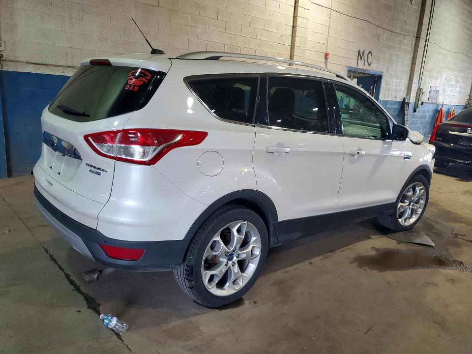 2014 Ford Escape VIN 1FMCU9J96EUB91356 COPART salvage auction — FRONT END, MI - CERTIFICATE OF TITLE, sold $975 on 2026-07-03 (photo 3)