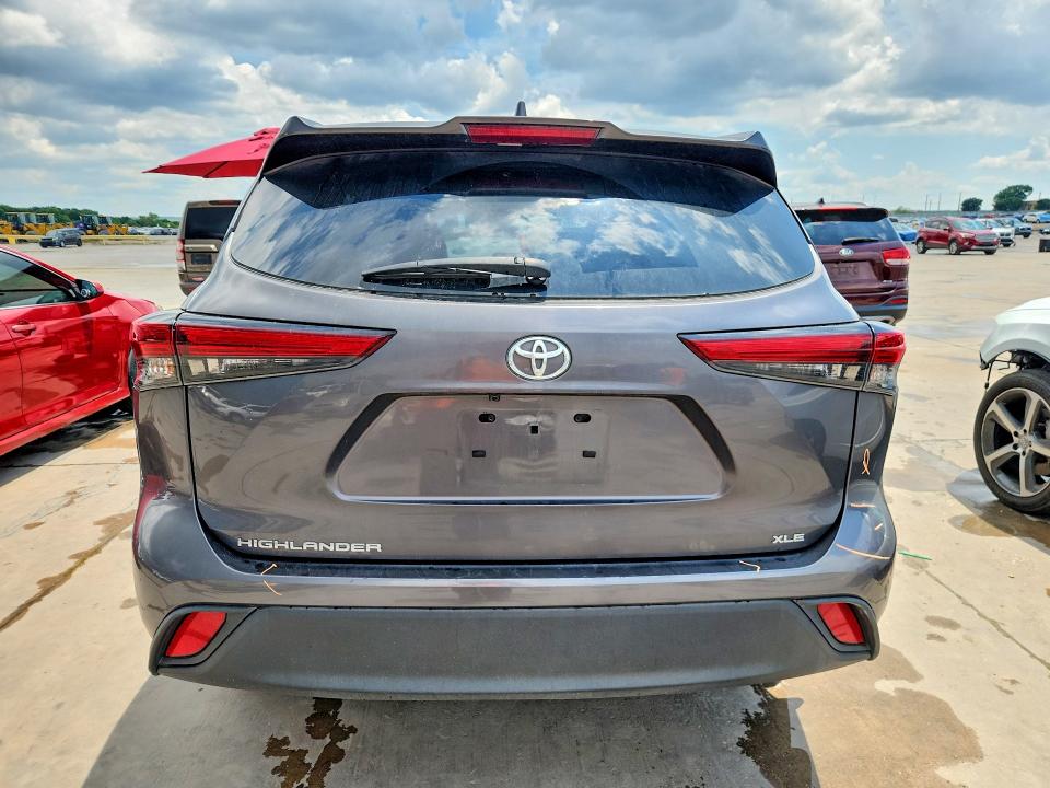 2023 Toyota Highlander VIN 5TDKDRAHXPS001993 COPART salvage auction — UNDERCARRIAGE, Tx - Salvage Vehicle Title, sold $2,100 on 2026-07-27 (photo 6)
