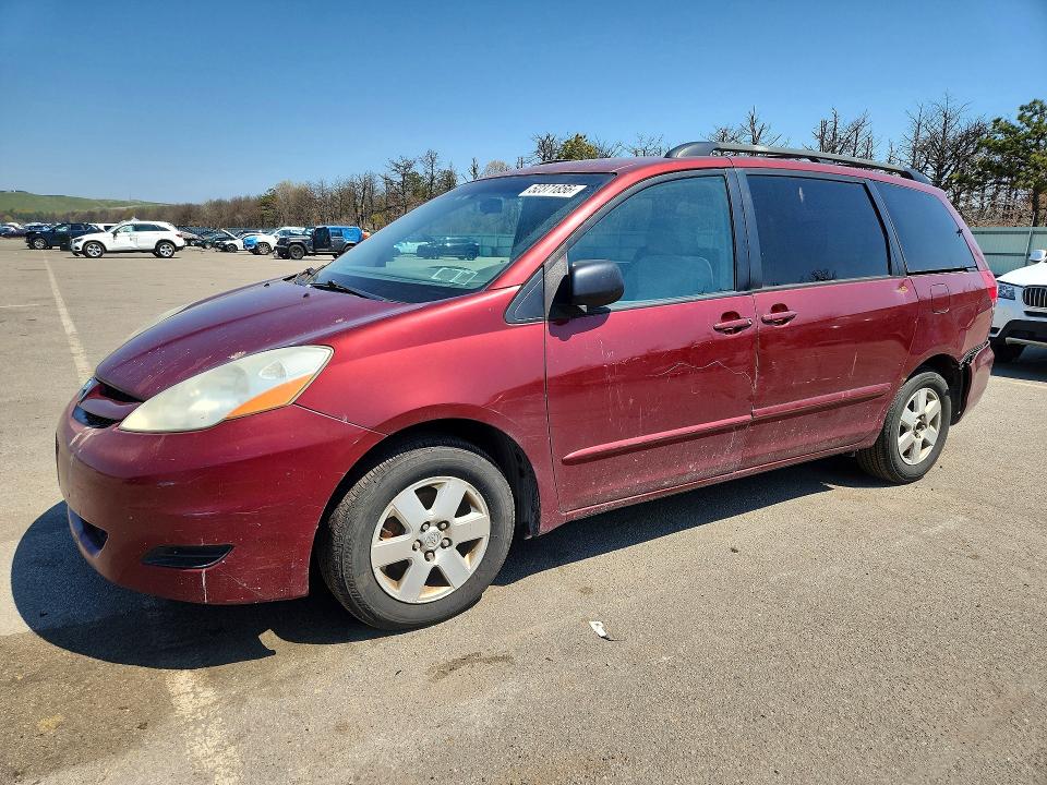 2007 Toyota Sienna VIN 5TDZK23C57S074251 COPART salvage auction — REAR END, NY - MV-907A SALVAGE CERTIFICATE, sold $80 on 2026-07-22 (photo 1)