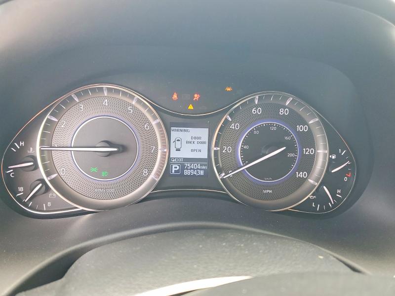 2018 Infiniti VIN JN8AZ2ND4J9840589 COPART salvage auction — FRONT END, Fl - Cert Of Title Slvg Rebuildable, sold $7,500 on 2026-07-15 (photo 9)