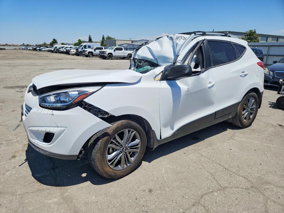 2015 Hyundai Tucson VIN KM8JU3AGXFU100478 COPART salvage auction — FRONT END, Ca - Salvage Certificate, sold $775 on 2026-07-06 (photo 1)
