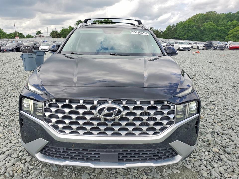 2021 Hyundai Santa fe VIN KM8S5DA11MU012547 COPART salvage auction — REAR END, Nc - Salvage Certificate Of Title, sold $150 on 2026-07-29 (photo 5)