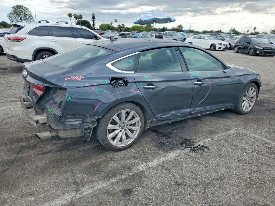 2018 Audi A5 VIN WAUANCF51JA074398 COPART salvage auction — FRONT END, Ca - Salvage Certificate, sold $4,700 on 2026-07-17 (photo 3)