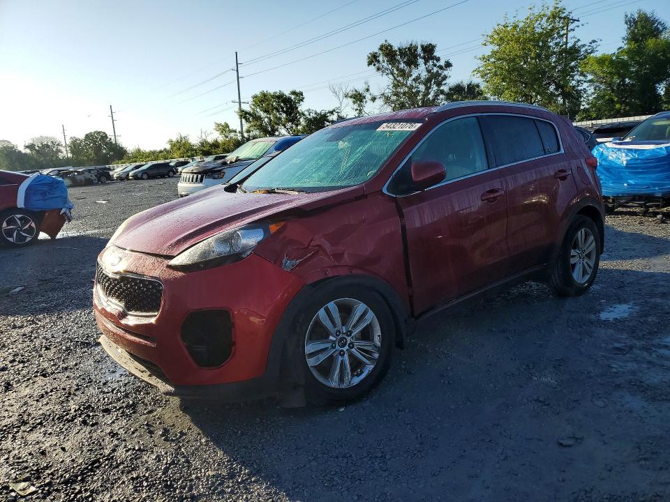 2017 Kia Sportage VIN KNDPM3ACXH7294491 COPART salvage auction — FRONT END, Fl - Cert Of Title Slvg Rebuildable, sold $3,050 on 2026-07-07 (photo 1)