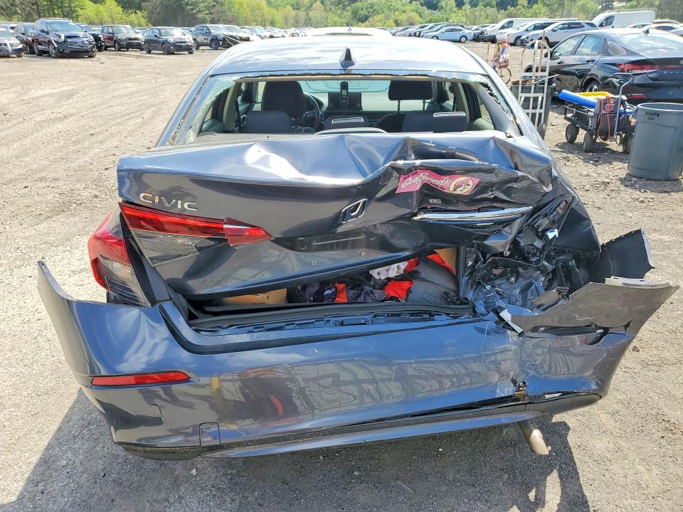 2022 Honda Civic VIN JHMFE1F71NX006943 COPART salvage auction — REAR END, Id - Salvage Certificate Of Title, sold $4,650 on 2026-07-27 (photo 6)
