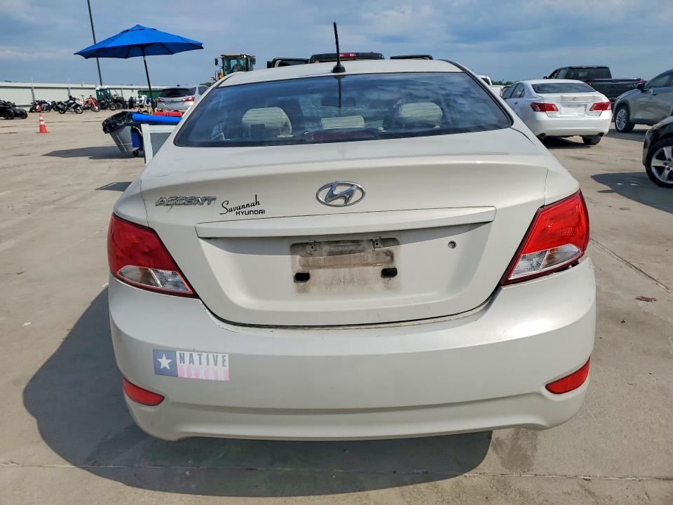 2016 Hyundai Accent VIN KMHCT4AE6GU120812 COPART salvage auction — FRONT END, Tx - Salvage Vehicle Title, sold $775 on 2026-07-27 (photo 6)