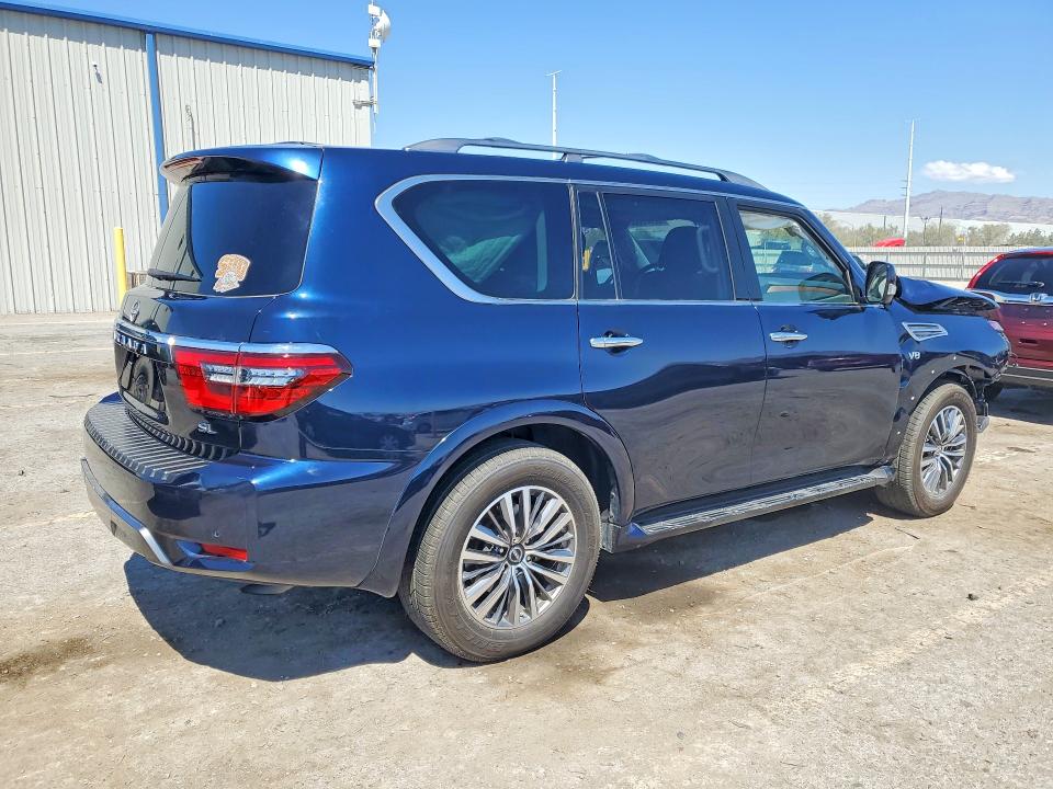 2022 Nissan Armada VIN JN8AY2BC1N9160959 COPART salvage auction — FRONT END, Nv - Salvage Title, sold $5,300 on 2026-07-09 (photo 3)
