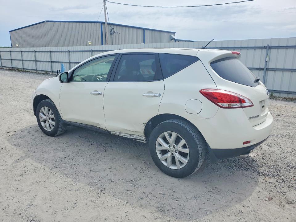 2014 Nissan Murano VIN JN8AZ1MU3EW419496 COPART salvage auction — FRONT END, Nc - Salvage Certificate Of Title, sold $825 on 2026-07-15 (photo 2)
