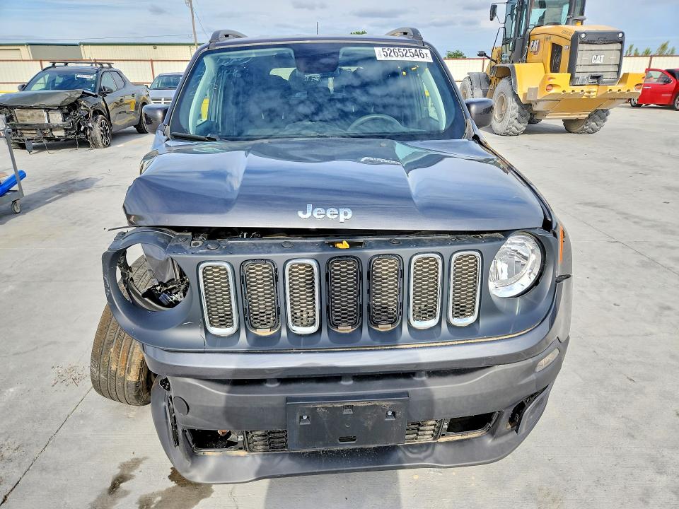 2018 Jeep VIN ZACCJABB8JPJ43995 COPART salvage auction — FRONT END, Tx - Salvage Vehicle Title, sold $1,850 on 2026-08-18 (photo 5)