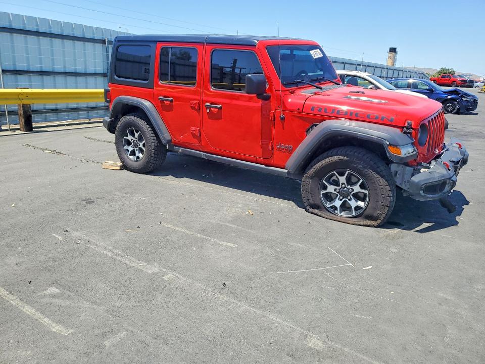 2022 Jeep Wrangler unlimited VIN 1C4HJXFN5NW129576 COPART salvage auction — FRONT END, CA - SALVAGE CERTIFICATE, sold $13,600 on 2026-07-27 (photo 4)