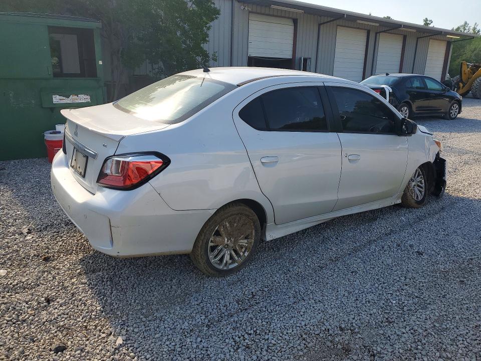 2021 Mitsubishi Mirage VIN ML32FVFJ0MHF02721 COPART salvage auction — FRONT END, Ms - Cert Of Title-Salvaged, sold $1,400 on 2026-07-08 (photo 3)