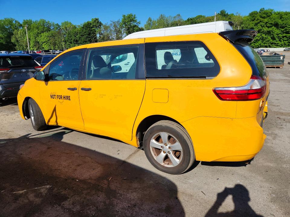 2017 Toyota VIN 5TDZK3DC9GS699501 COPART salvage auction — FRONT END, Ny - Certificate Of Title, sold $1,100 on 2026-07-07 (photo 2)