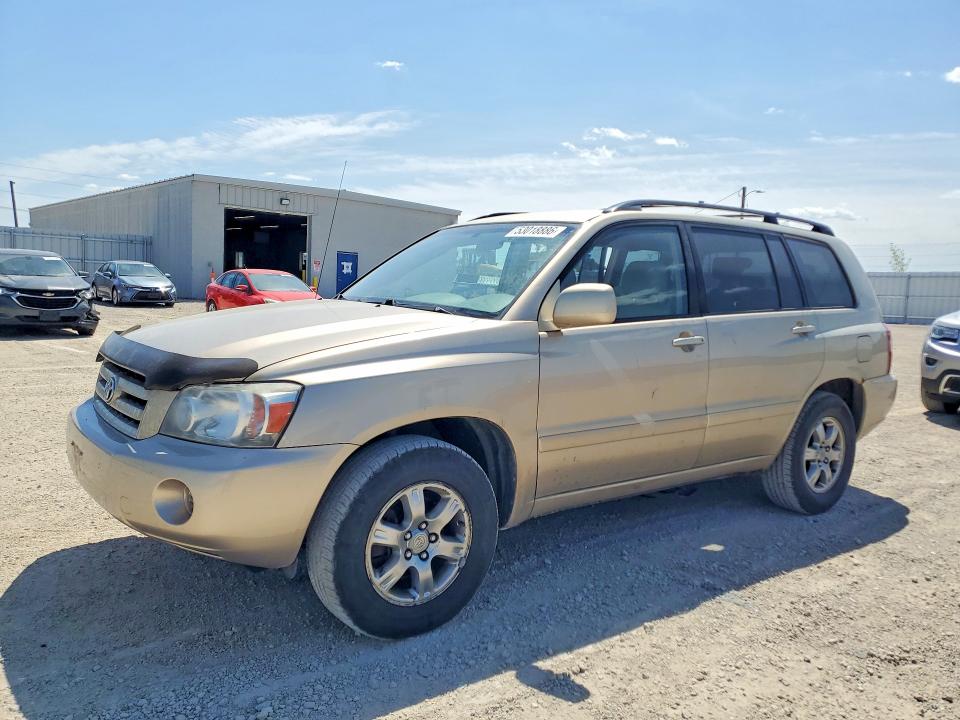 2007 Toyota Highlander VIN JTEDP21A270138578 COPART salvage auction — SIDE, Ia - Cert Of Title-Salvage Title, sold $600 on 2026-07-08 (photo 1)