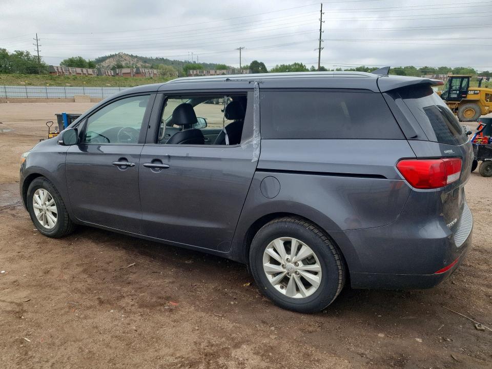 2017 Kia SEDONA VIN KNDMB5C15H6333039 COPART salvage auction — HAIL, Salvage Title, sold $275 on 2026-07-27 (photo 2)