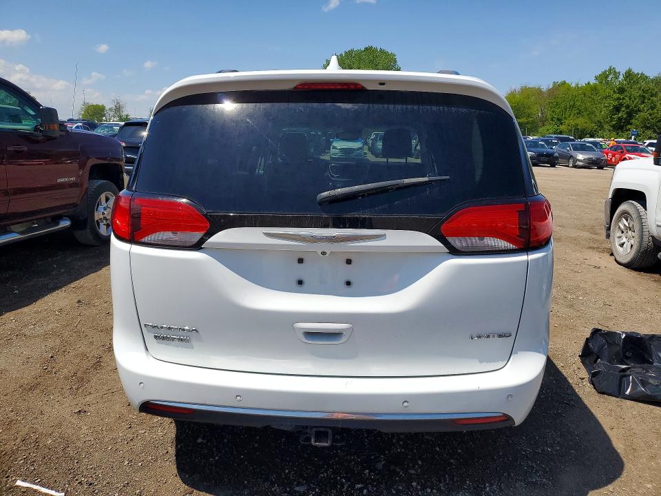 2017 Chrysler VIN 2C4RC1GG7HR735454 COPART salvage auction — HAIL, Ia - Cert Of Title-Salvage Title, sold $5,900 on 2026-07-24 (photo 6)