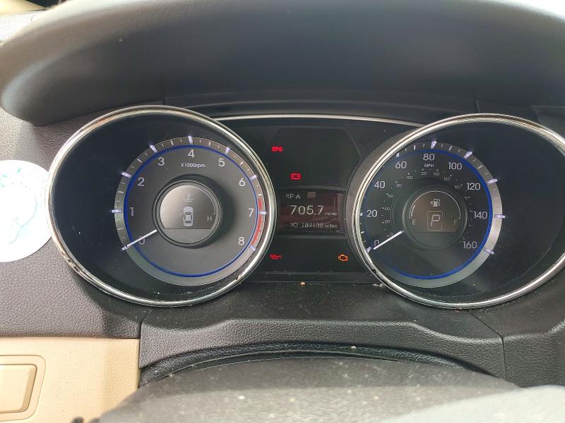2013 Hyundai Sonata VIN 5NPEB4ACXDH800023 COPART salvage auction — MECHANICAL, Tn - Cert Of Title-Rebuilt Vehicle, sold $400 on 2026-07-07 (photo 9)
