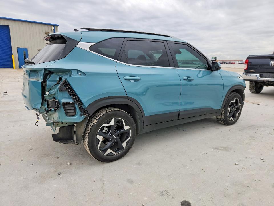 2025 Kia Seltos VIN KNDER2AA7S7671268 COPART salvage auction — FRONT END, Tx - Certificate Of Title, sold $1,100 on 2026-07-17 (photo 3)