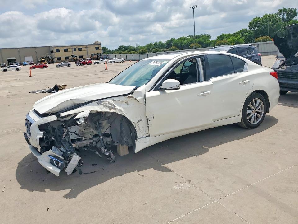 2017 Infiniti VIN JN1EV7AP6HM738260 COPART salvage auction — FRONT END, Tx - Salvage Vehicle Title, sold $2,000 on 2026-07-23 (photo 1)