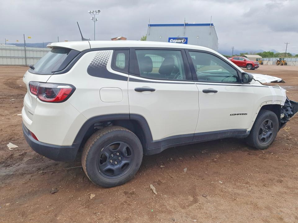 2021 Jeep Compass VIN 3C4NJDAB2MT591354 COPART salvage auction — FRONT END, Id - Salvage Certificate Of Title, sold $2,500 on 2026-08-03 (photo 3)