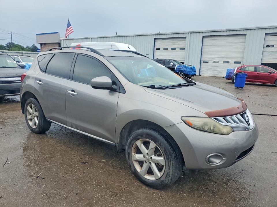 2009 Nissan Murano VIN JN8AZ18U49W011282 COPART salvage auction — FRONT END, Al - Cert Of Title-Salvage Title, sold $325 on 2026-07-09 (photo 4)