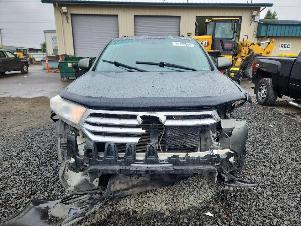 2013 Toyota Highlander VIN 5TDBK3EH0DS273249 COPART salvage auction — FRONT END, Or - Salvage Title Certificate, sold $2,950 on 2026-07-14 (photo 5)
