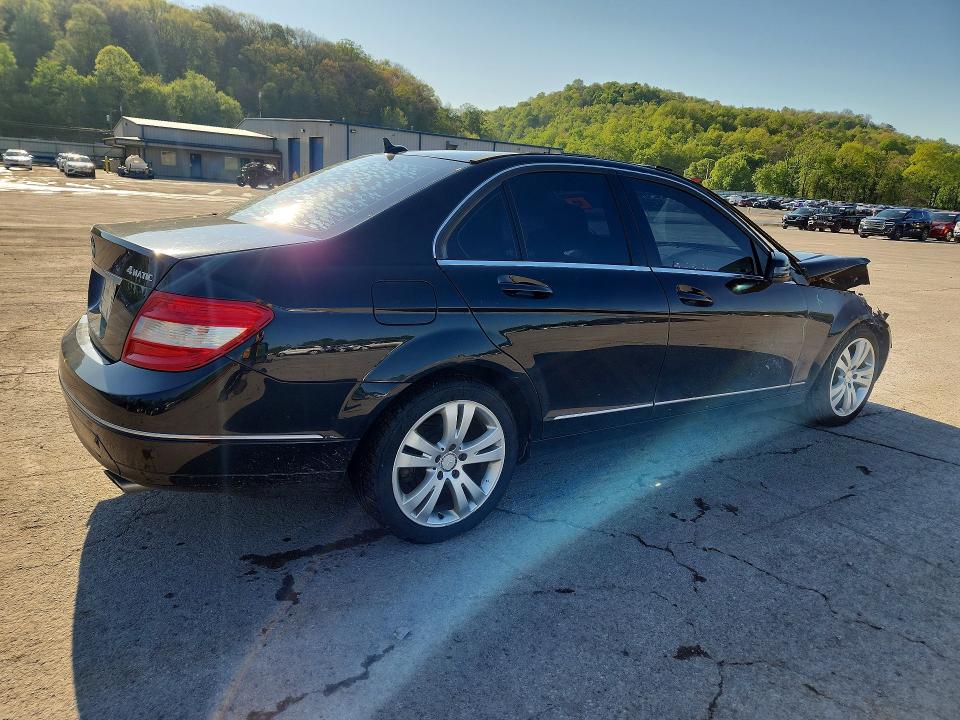 2011 Mercedes-benz C class VIN WDDGF8BB0BR133484 COPART salvage auction — FRONT END, Pa - Certificate Of Salvage, sold $375 on 2026-07-09 (photo 3)