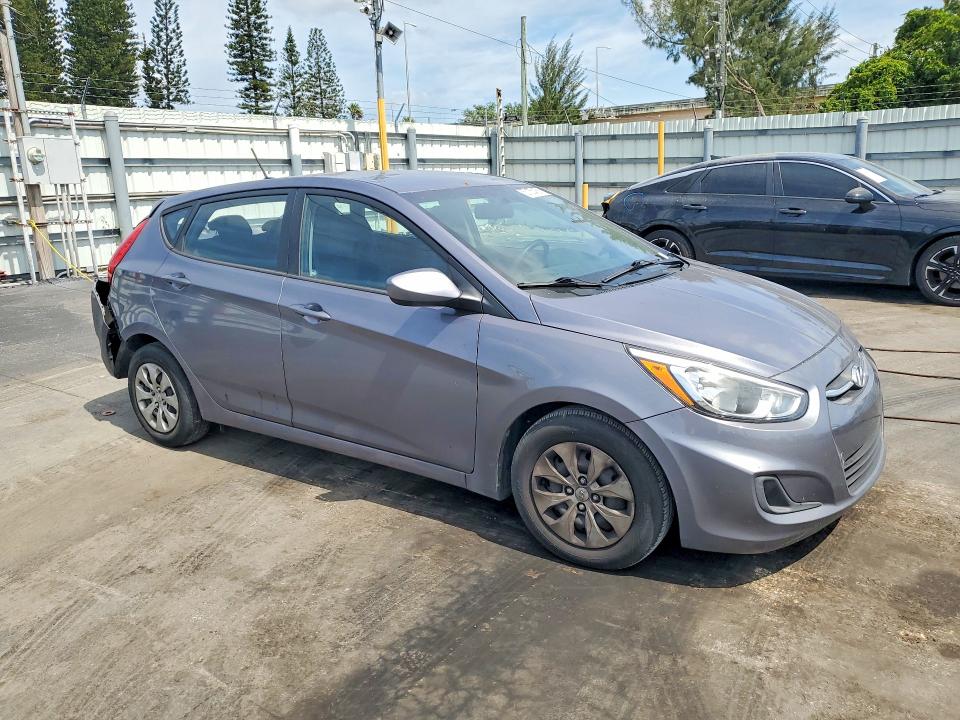 2017 Hyundai Accent VIN KMHCT5AE7HU345733 COPART salvage auction — REAR END, Fl - Certificate Of Destruction, sold $750 on 2026-07-15 (photo 4)