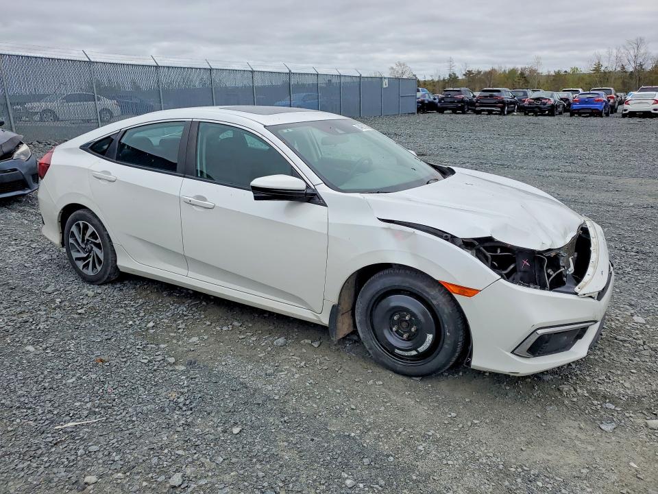 2020 Honda Civic VIN 2HGFC2F74LH019105 COPART salvage auction — FRONT END, Ns - Salvage Title, sold $3,050 on 2026-07-02 (photo 4)