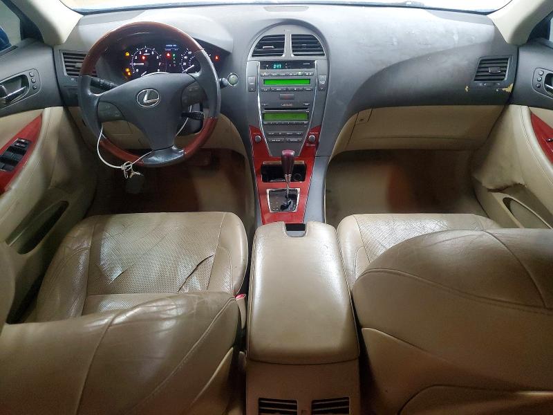 2009 Lexus ES VIN JTHBJ46G392290199 COPART salvage auction — FRONT END, Nc - Salvage Certificate Of Title, sold $975 on 2026-07-08 (photo 8)