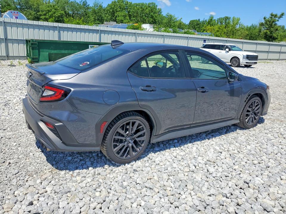 2024 Subaru Wrx VIN JF1VBAH63R9813782 COPART salvage auction — HAIL, Oh - Cert Of Title-Salvage, sold $14,100 on 2026-07-24 (photo 3)