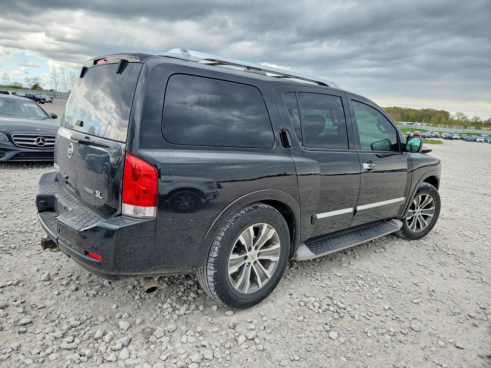 2015 Nissan Armada VIN 5N1BA0ND1FN600549 COPART salvage auction — FRONT END, MI - CERTIFICATE OF TITLE, sold $1,000 on 2026-07-09 (photo 3)