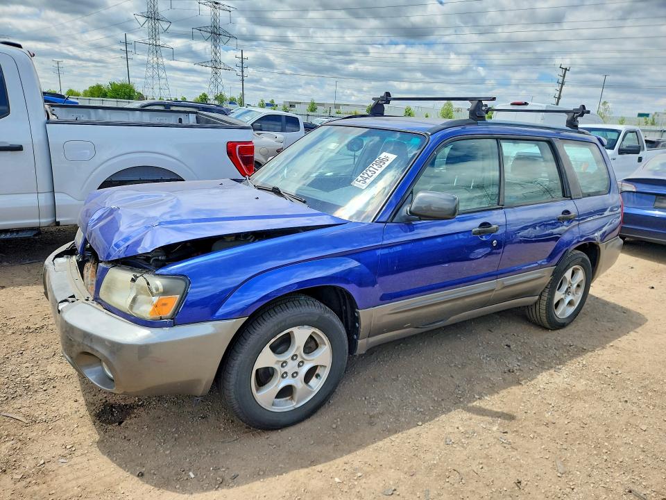 2003 Subaru Forester VIN JF1SG65643H707912 COPART salvage auction — FRONT END, Il - Salvage Certificate, sold $300 on 2026-07-07 (photo 1)