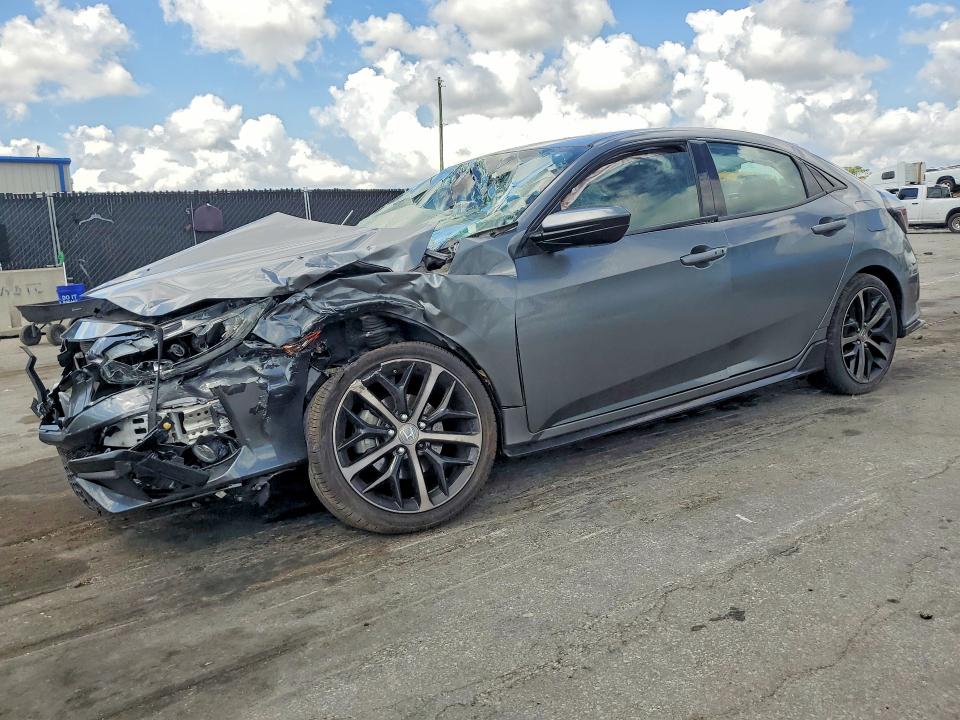 2021 Honda Civic VIN SHHFK7H45MU412246 COPART salvage auction — FRONT END, Fl - Certificate Of Destruction, sold $3,050 on 2026-07-02 (photo 1)