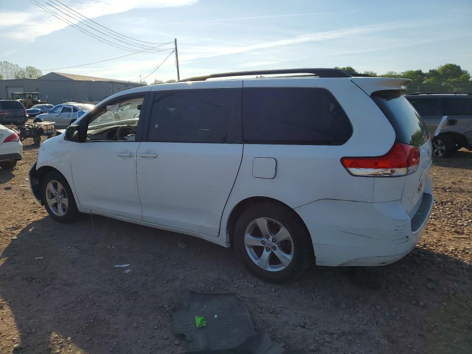 2011 Toyota Sienna VIN 5TDKK3DC8BS109511 COPART salvage auction — FRONT END, PA - CERTIFICATE OF SALVAGE, sold $1,150 on 2026-07-27 (photo 2)