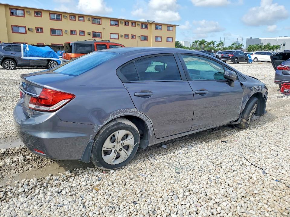2014 Honda Civic VIN 19XFB2F56EE059796 COPART salvage auction — FRONT END, Fl - Cert Of Title Slvg Rebuildable, sold $1,600 on 2026-07-02 (photo 3)