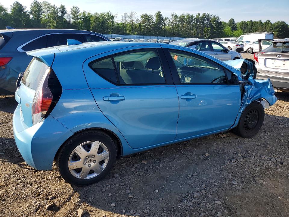 2015 Toyota Prius VIN JTDKDTB34F1114155 COPART salvage auction — FRONT END, ID - SALVAGE CERTIFICATE OF TITLE, sold $425 on 2026-07-27 (photo 3)