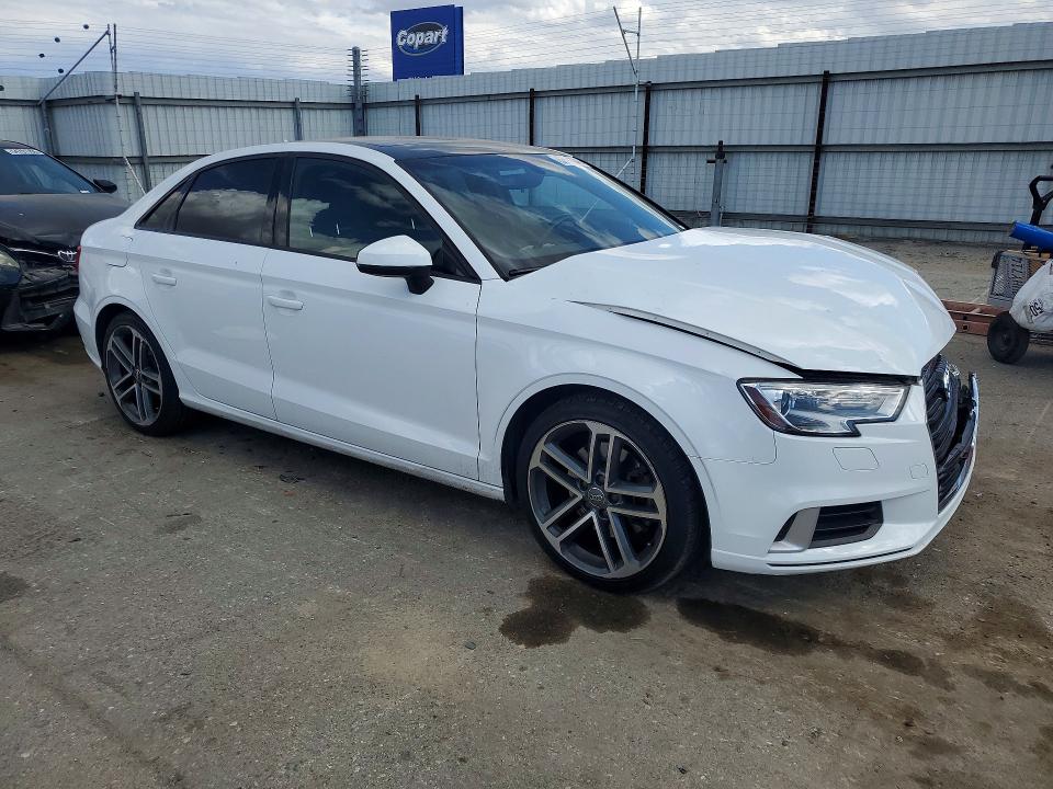 2018 Audi A3 VIN WAUAUGFF8J1038789 COPART salvage auction — FRONT END, Ca - Salvage Certificate, sold $2,350 on 2026-07-06 (photo 4)