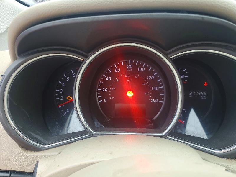 2012 Nissan Murano VIN JN8AZ1MU0CW113689 COPART salvage auction — ROOF, MS - CERT OF TITLE-SALVAGED, sold $250 on 2026-07-10 (photo 9)