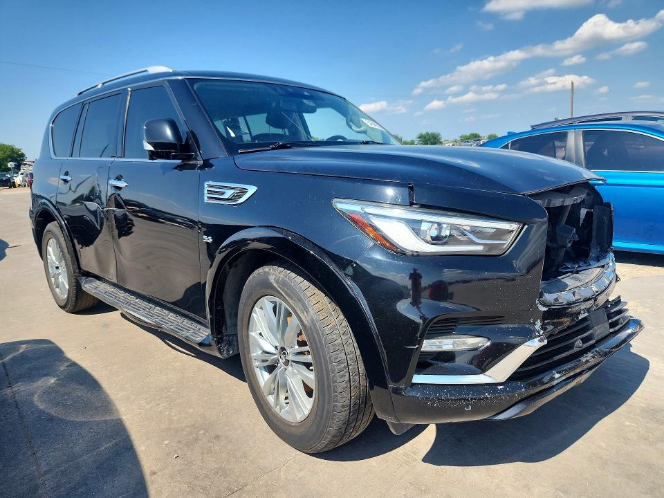 2019 Infiniti Qx80 VIN JN8AZ2NE6K9230168 COPART salvage auction — FRONT END, Tx - Certificate Of Title (P), sold $7,300 on 2026-07-28 (photo 4)
