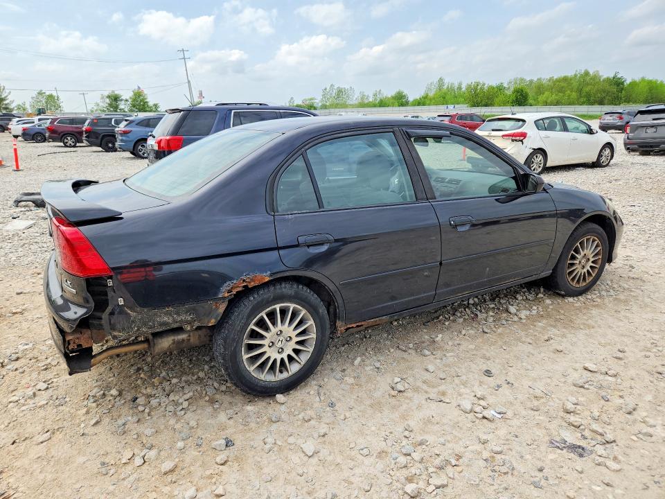 2005 Honda Civic VIN 2HGES16585H558868 COPART salvage auction — REAR END, MI - CERTIFICATE OF TITLE, sold $200 on 2026-07-09 (photo 3)