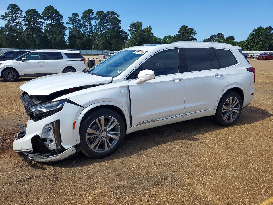 2021 Cadillac Xt6 VIN 1GYKPCRS5MZ198094 COPART salvage auction — FRONT END, TX - SALVAGE VEHICLE TITLE, sold $3,300 on 2026-07-28 (photo 1)