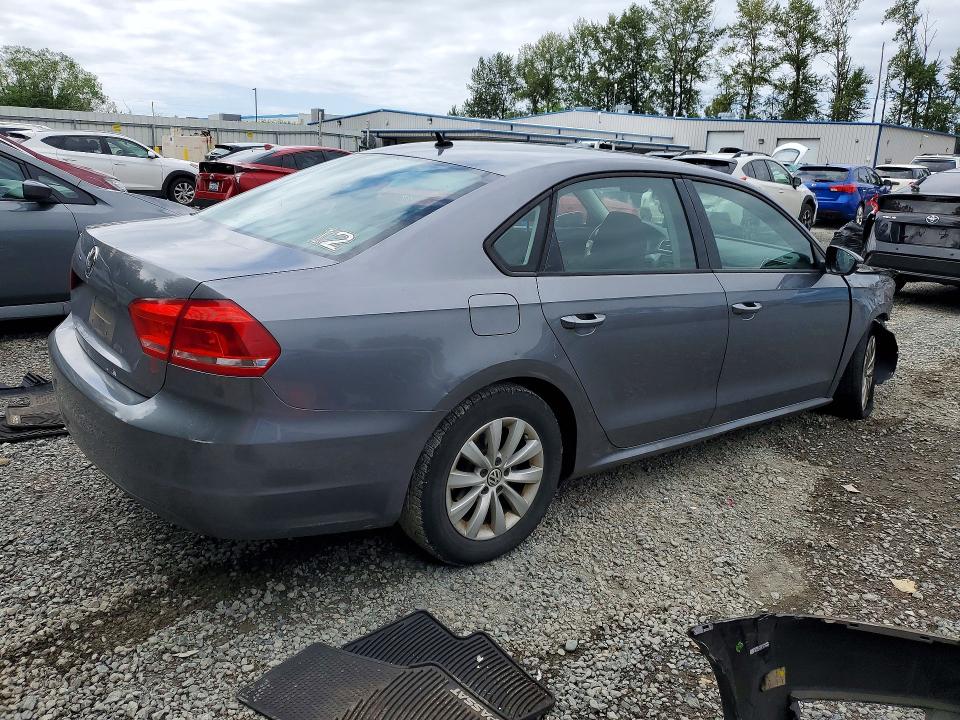 2012 Volkswagen Passat VIN 1VWAP7A31CC019982 COPART salvage auction — FRONT END, Wa - Bill Of Sale, sold $275 on 2026-08-17 (photo 3)