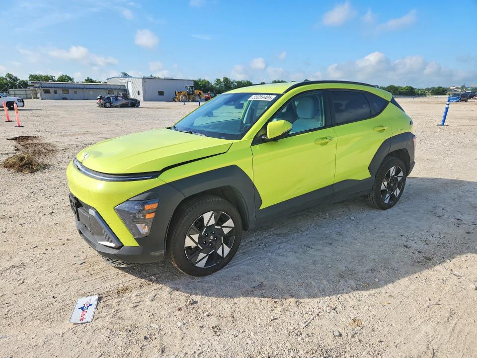 2024 Hyundai Kona VIN KM8HBCAB3RU116423 COPART salvage auction — SIDE, Tx - Salvage Vehicle Title, sold $3,950 on 2026-07-23 (photo 1)